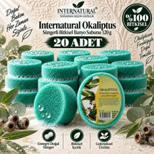 Dermolive Internatural Okaliptus Süngerli Bitkisel Banyo Sabunu 20'li Paket (20 x 120 G)