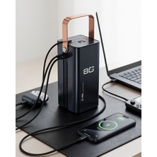 Azrlya 80000 Mah Taşınabilir Powerbank Süper Hızlı Şarj Çoklu Çıkış ve LED Göstergeli