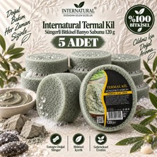 Dermolive Internatural Termal Kil Süngerli Bitkisel Banyo Sabunu 5'li Paket (5 x 120 G)