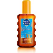 Esranın Dünyası Nıvea Sun SPF30 Koruma & Bronzluk Güneş Yağı Spreyi (200 Ml), Doğal Pro-Melanin Özleri ile Doğal Bronzluk, Yüksek Güneş Koruması, Bronzlaştırıcı ve Güneş Koruyucu Güneş Kremi