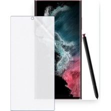 Schitec Samsung Galaxy S22 Ultra 5g Uyumlu Ön Yüzey Nano Şeffaf Hidrojel Ekran Koruyucu