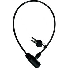 Esranın Dünyası Anahtarlı Bisiklet Kask Kilidi, 65 cm Çelik Halat, Dayanıklı