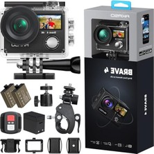 Esranın Dünyası Akaso Brave 4 4K 20MP Wifi Aksiyon Kamerası Ultra Hd With Eıs 30M Underwater Su Geçirmez - Uzaktan Kumandalı - 5x Zoom