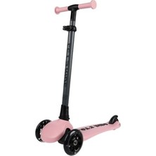 Esranın Dünyası Işıklı Katlanabilir Scooter, Pembe Renkli ve Eğlenceli