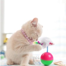 Buffer Kedi Oyun Topu Tüylü Fareli Hacı Yatmaz