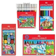 Esranın Dünyası 4'lü Boya Seti, Kuru-Sulu-Pastel-Keçeli Boya ile Yaratıcı Çalışmalar
