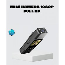 Marsilyan Mini Güvenlik Kamerası 1080P 3mp Fotoğraf 180° Ayarlanabilir Lens USB Şarjlı