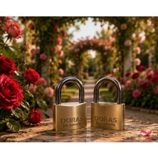 Doras Kilit Ersa Doras 50 Mm 2 li Sarı Pas Sistem Asma Kilit
