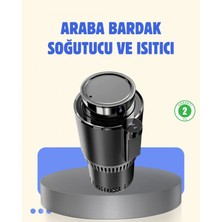 Marsilyan Araç Içi Akıllı Bardaklık Isıtıcı Soğutucu Dijital Ekranlı