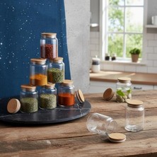Esranın Dünyası Bambu Kapaklı Borosilikat Cam Kavanoz, Sızdırmaz 800ML