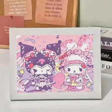Esranın Dünyası Kuromi My Melody Diy Kendin Yap Fotoğraf Çerçeveli Mozaik Elmas Boyama 2