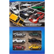 Esranın Dünyası Hot Wheels 1:64 Ölçekli Metal Oyuncak Arabalar, Özel Süslemelere Sahip 6'lı Japon Aracı Seti (Stiller Çeşitlilik Gösterebilir), JBY77