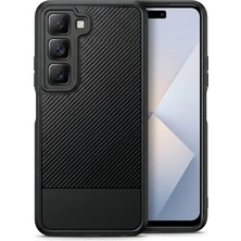 Anka Cep Cep Telefonu Aksesuarları Infinix Hot 60I Kılıf Karbon Fiber Görünümlü ve Kamera Korumalı Silikon Kapak