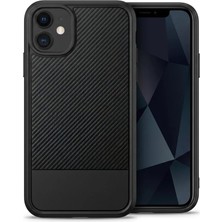 Anka Cep Cep Telefonu Aksesuarları Iphone 12 Kılıf Karbon Fiber Görünümlü ve Kamera Korumalı Silikon Kapak