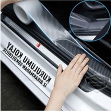 Esranın Dünyası Yapışkanlı 3D Şeffaf Karbon Kapı Eşik Bandı, 5 Metre Uzunluk