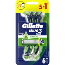 Esranın Dünyası Gillette Blue3 Plus Sensitive Erkek Kullan At Tıraş Bıçağı 6 Adet