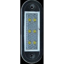 Esranın Dünyası 6 Ledli Üniversal Plaka Lamba 12-24 Volt Beyaz 2 Adet