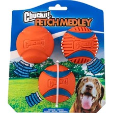 Esranın Dünyası Chuckit! Fetch Medley Gen 3 (Ultra Ball, Fetch Ball, Rugged Ball) 3'lü Köpek Oyun Topu Seti (Orta Boy)