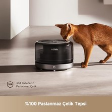 Esranın Dünyası Mova WF20 Pro Evcil Hayvan Su Pınarı, Paslanmaz Çelik Su Tabağı, 3 Su Akış Modu, Ayrılabilir Tasarım, Temizlemesi ve Montajı Kolay, Filtreler Dahil          [enerji Sınıfı A+]
