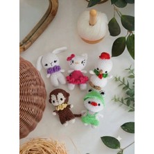 Design By Oykum Organik Örgü Amigurumi Hayvan Oyuncaklar (Hellokitty, Tavşan , Ördek, Tavuk,maymun)
