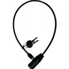 Esranın Dünyası Anahtarlı Bisiklet Motor Kask Kilidi 65 cm 1 Adet Çelik Halatlı Dayanıklı Kilit 1410