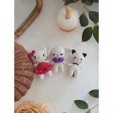 Minik Amigurumi Uyku Arkadaşları (Hello Kitty, Tavşan, Kedi)