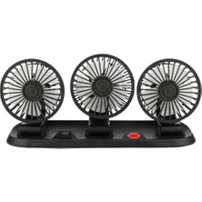 Esranın Dünyası Parcbeny 26291 FAN40 12 Volt Dc Çakmaklıklı Mini 3'lü Plastik Araç Fanı (3' Lü Fan)