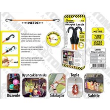 Esranın Dünyası Automix Lateks Ahtapot Lastik 1 M | Çok Amaçlı Elastik Sabitleyici | Dayanıklı ve Esnek