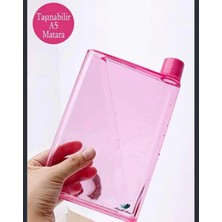 Azesur A5 Bottle Motivasyonel Su Matara Notebook Sporcu Suluk Su Matarası 350 ml