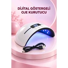 Abstrax Tech Abraxtech Dijital Ekranlı USB LED Oje Kurutucu – Kompakt Tırnak Kurutma Makinesi
