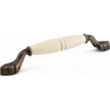 Esranın Dünyası Selçuklu Porselen Krem Antik Sarı Kulp 160 mm 16 cm Mobilya Çekmece Dolabı Dolap Kapak Kulb Kulpu