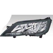 Esranın Dünyası Ayfar Far Sol Motorlu Siyah Çerçeveli Fiat Ducato Maxi, Peugeot Boxer, Citroen Jumper 14 LED (Ballast Dahil) Ayf 505221