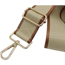 Esranın Dünyası Taba-Krem Polyester Ayarlanabilir Çanta Askısı 4cm x 120