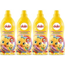 Dalin Sıvı Çamaşır Deterjanı 1500 ml Renk ve Koruma (Hipoalerjenik) (4 Lü Set)