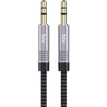 Esranın Dünyası Bix BXAU103 3.5mm Erkek To Erkek Örgülü Stereo Aux Ses Kablosu 3 Metre