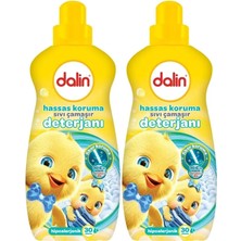 Dalin Sıvı Çamaşır Deterjanı 1500 ml Hassas Koruma (Hipoalerjenik) (2 Li Set)