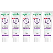 Agarta Doğal Tam Koruma Diş Macunu 90 ml Hassasiyet & Ferahlık (5 Li Set)