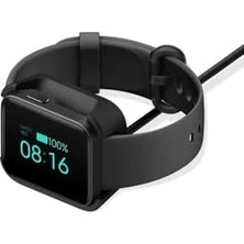 Khi-Zai Psr Aksesuar Siyah Siyah Xiaomi Redmi Watch (Mi Watch Lite) USB Şarj Kablosu- ile Uyumlu