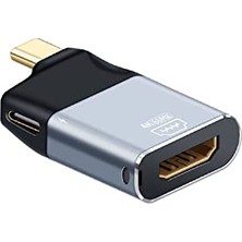 Esranın Dünyası Livx Type C To 4K HDMI + 100W Pd Type-C Çoklayıcı Adaptör | Type-C'den HDMI & Şarj Destekli | 4K@60Hz – 3D Görüntü – Macbook/telefon/tablet Uyumlu Yn-Tcd