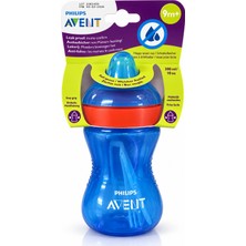 Philips Avent 300 ml 9 Ay+ Yumuşak Uçlu Damlatmaz Bebek Bardağı Mavi