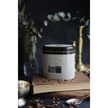 Khi-Zai EVLE-ER004-7F Azura Coffee Desenli Oval Metal Saklama Kabı 11X15 cm (Azura Coffee)