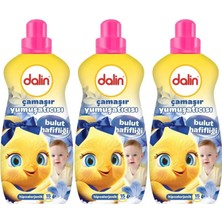 Dalin Çamaşır Yumuşatıcı 1500ML Bulut Hafifliği (Hipoalerjenik) (3 Lü Set)