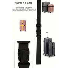 Enuia 2 Metre Valiz Çanta Bavul Bagaj Valiz Birleştirme Bağlama Askısı Kemeri Kayışı Organizeri 2,5 cm En