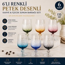 Belirtilmemiş Petek Dokulu 6lı Kahve Yanı Bardak Seti