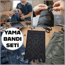 İnfeta Yıkanabilir Yapışkanlı Siyah Yama Bantları -Suni Deri Mont Naylon Çanta Ayakkabı Döşeme Delik Kapatma, Yırtık ve Aşınma Için Güçlü Tamir Bandı Seti