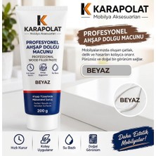 Karapolat Ahşap Tamir Macunu 200 gr Tüp | Ecex - Çatlak Delik Dolgu Macunu Beyaz