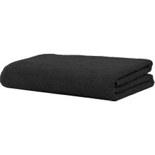TeknoKapsül %100 Pamuk Siyah Havlu Ikili Set Banyo (70X140 Cm) ve El (50X90 Cm) Havlusu - Ev, Spor ve Seyahat Için Mükemmel Süper Emici ve Dayanıklı
