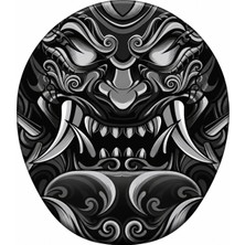 Hamiki Siyah Oni Maskesi Bilek Destekli Mouse Pad