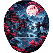 Hamiki Sakura Ay Sarayı Bilek Destekli Mouse Pad