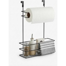 Esranın Dünyası Orret Home Dolap Içi Asılabilir Metal Kağıt Havluluk ve Deterjan Sepeti Organizer – Dolap Kapağına Asılabilir Kağıt Havlu Askılığı, Deterjan Düzenleyici Raf, Mutfak ve Banyo Kapak Içi Metal Organizer